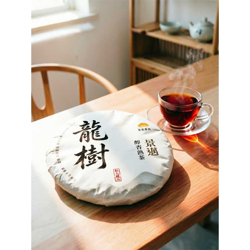 無量壽易武古树普洱生茶2022年 普洱茶區 香港金光普洱茶 正宗雲南七子茶餅
