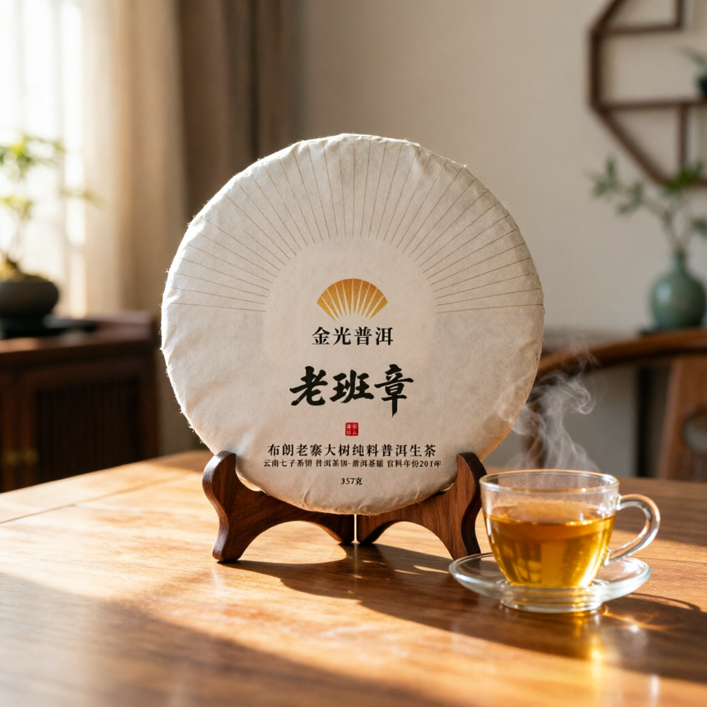 無量壽·景邁山古樹蘭香普洱生茶 普洱茶區原料年份2020年 雲南七子茶餅金光普洱茶-金光普洱