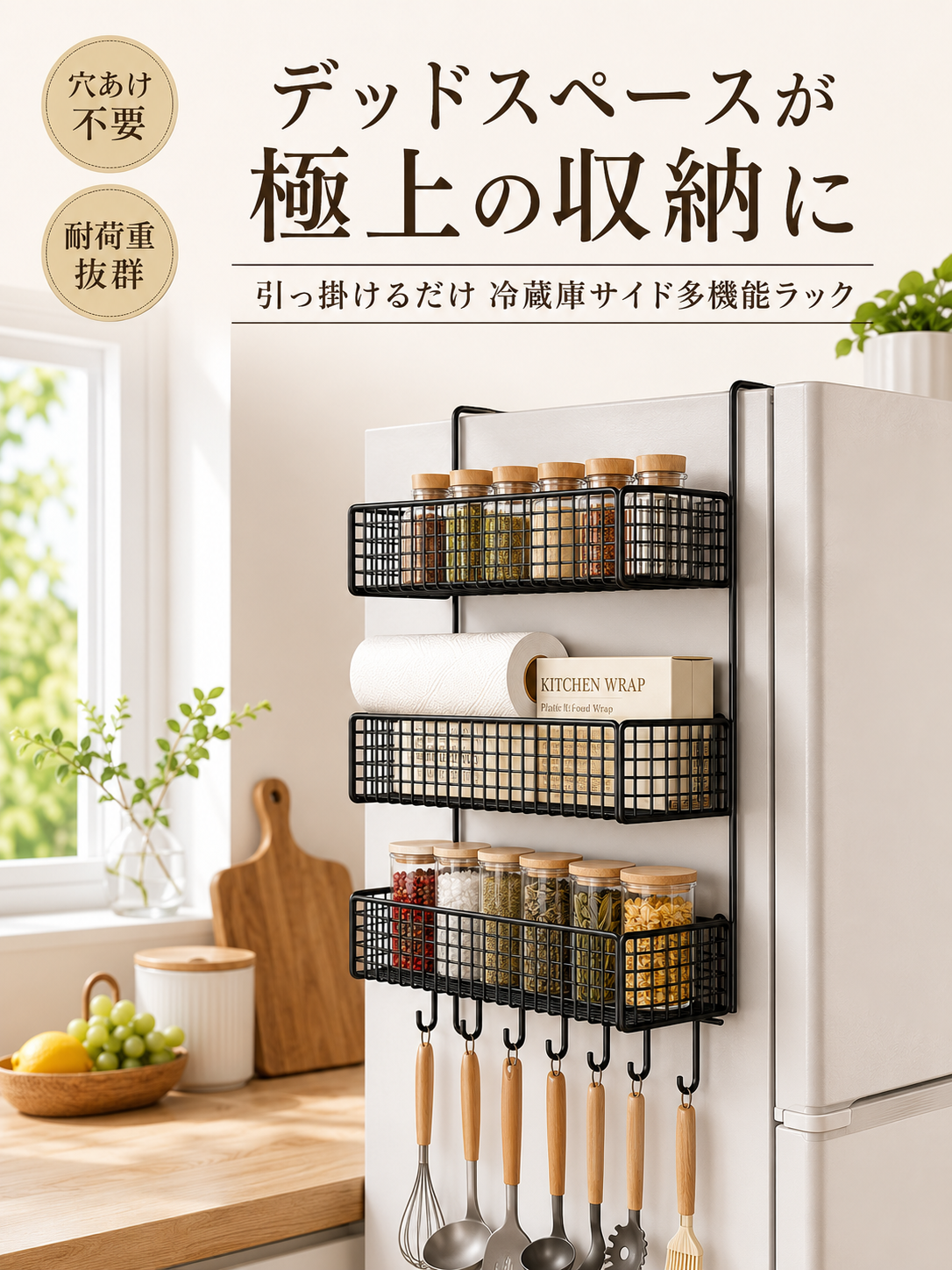 キッチン用品大全多目的収納ラック