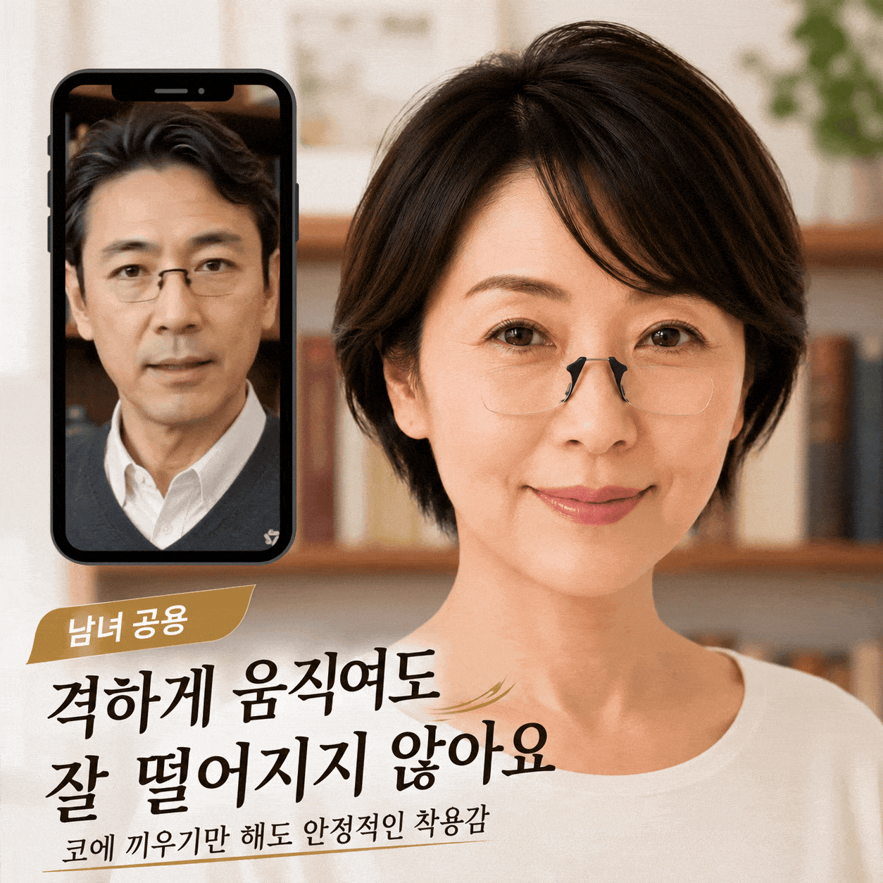 LUNORU 초경량 포켓 돋보기안경