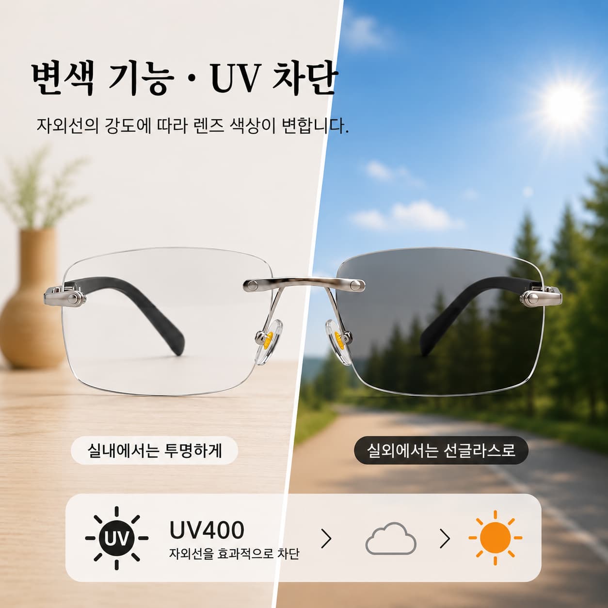 LUNORU 남녀공용 블루라이트 차단 돋보기안경 패션 리딩글라스