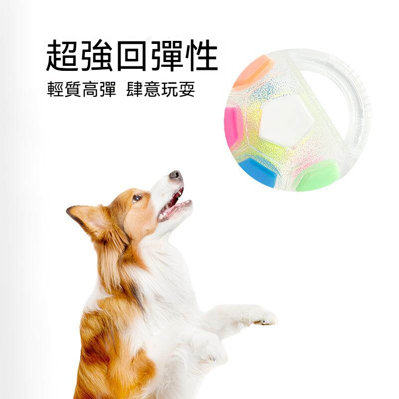 彈跳發聲足球｜TPR橡膠耐咬狗狗玩具｜互動訓練球・回彈吸引力強・陪伴毛孩消耗精力
