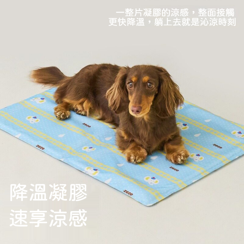 寵物降溫凝膠涼墊｜夏日消暑冰墊・犬貓通用透氣防水涼感睡墊