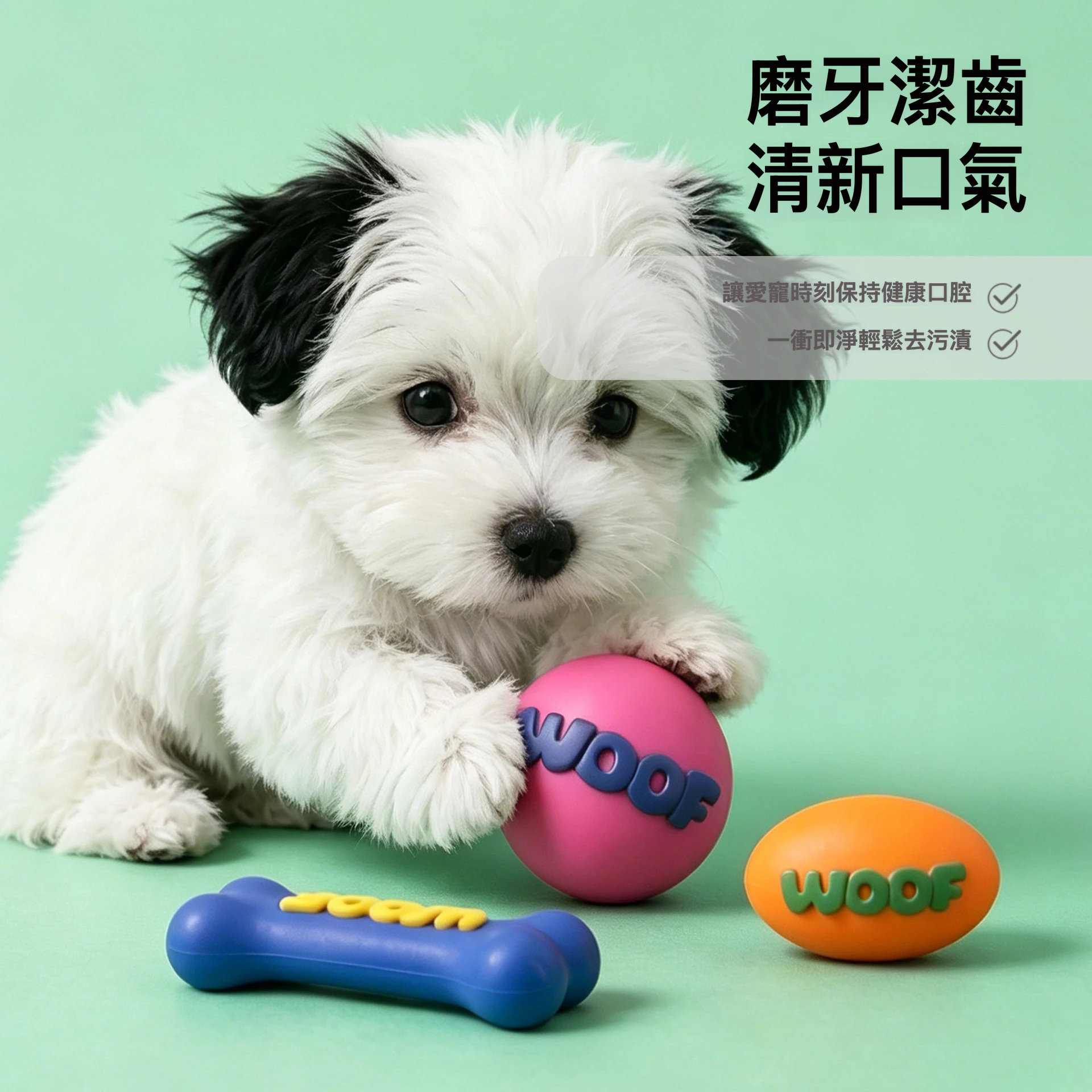 WOOF趣味彈力玩具｜球球・橄欖球・骨頭造型｜啃咬互動玩具