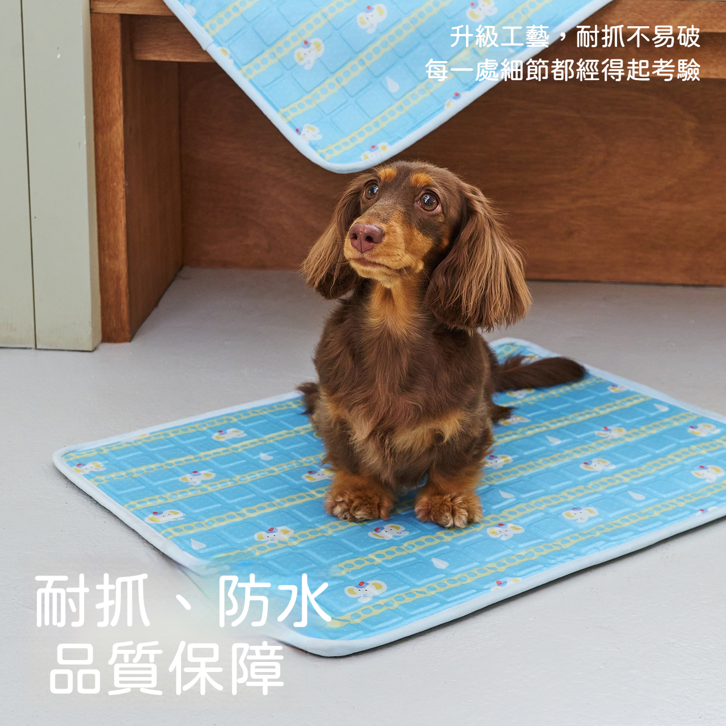 寵物降溫凝膠涼墊｜夏日消暑冰墊・犬貓通用透氣防水涼感睡墊
