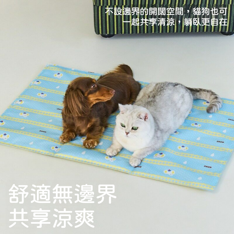 寵物降溫凝膠涼墊｜夏日消暑冰墊・犬貓通用透氣防水涼感睡墊