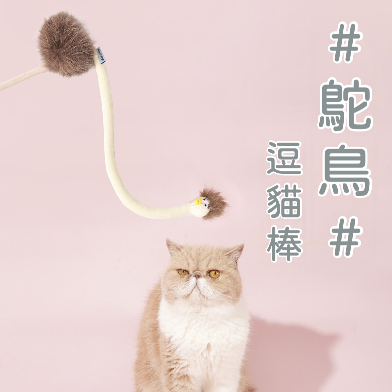  貓薄荷款逗貓棒｜耐咬帶鈴鐺