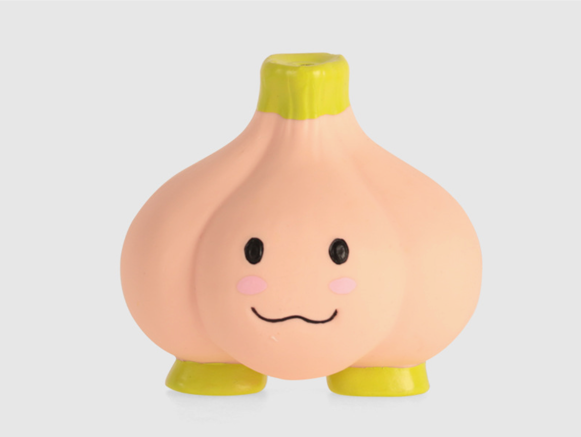 寵物陪伴發聲玩具 天然乳膠仿真蔬果鴨子耐咬款