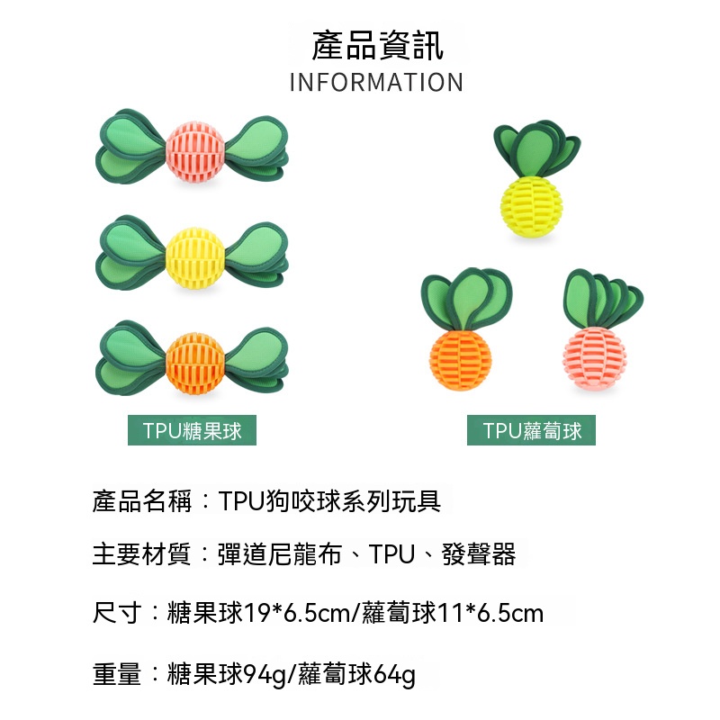 趣味漏食發聲球！TPU 耐咬材質 狗狗玩樂磨牙一兼二顧