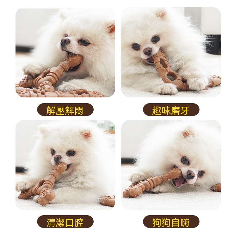 仿真骨頭磨牙棒 中小犬耐咬潔齒 獨處不無聊