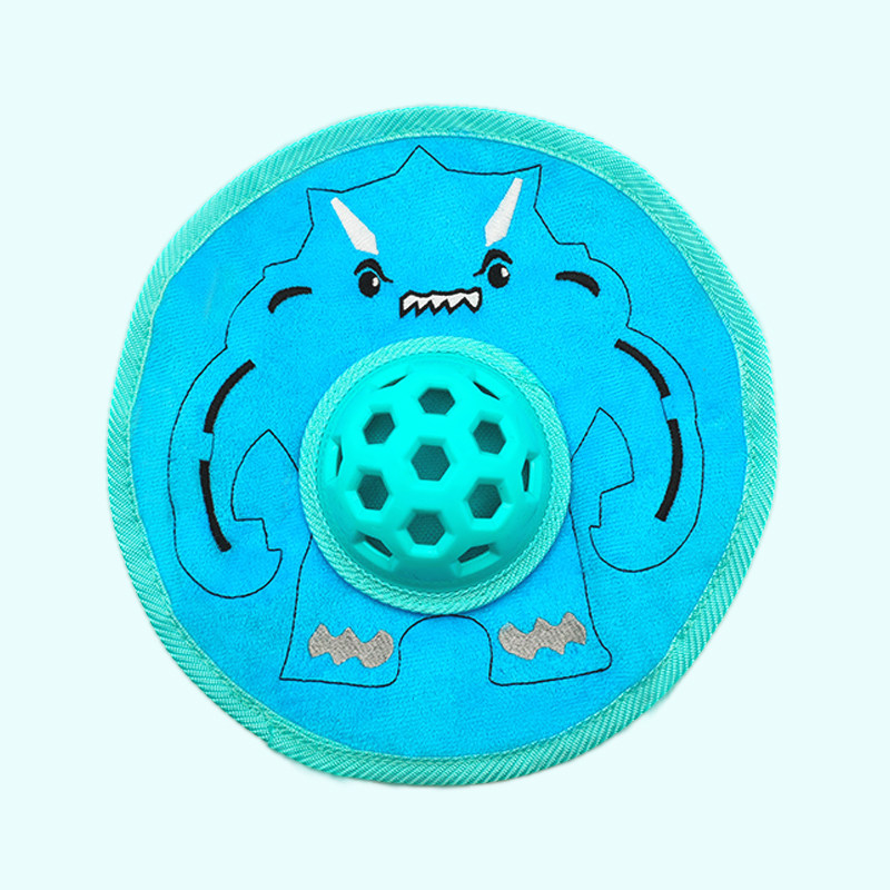 狗狗響紙飛盤玩具｜漏食益智玩具｜耐咬發聲磨牙飛盤｜寵物互動訓練玩具