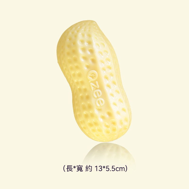 好事花生發聲磨牙玩具｜TPR柔韌耐咬・凹凸潔齒・互動解悶