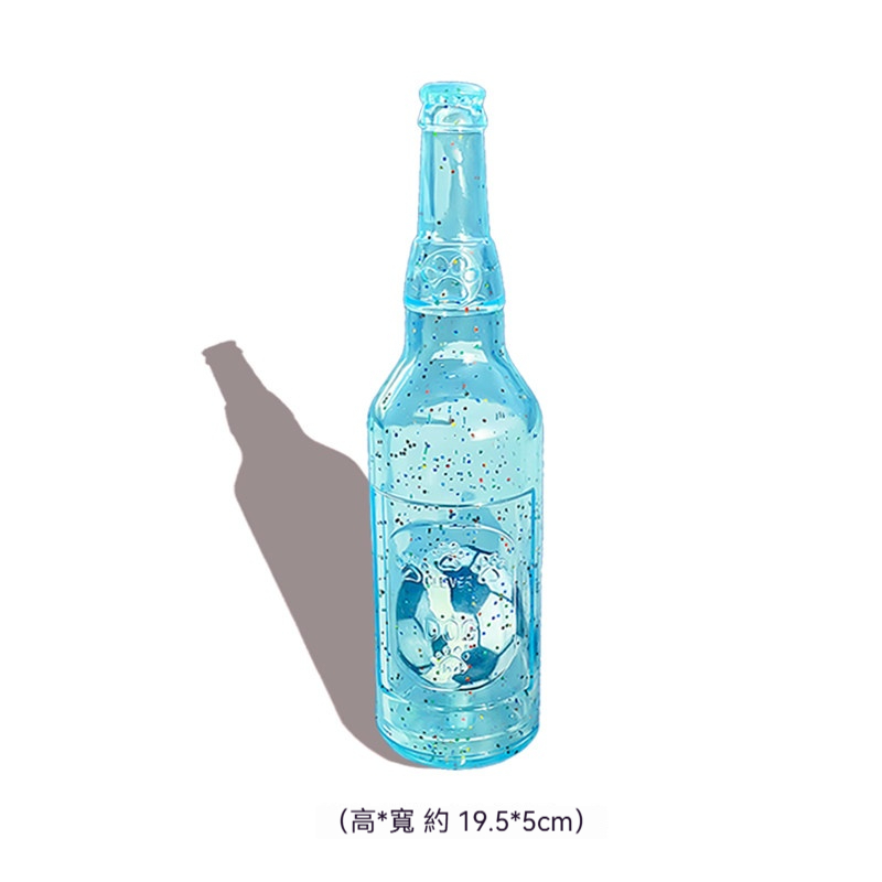 閃粉發聲網球瓶子｜寵物互動發光玩具・狗狗耐咬解悶玩具