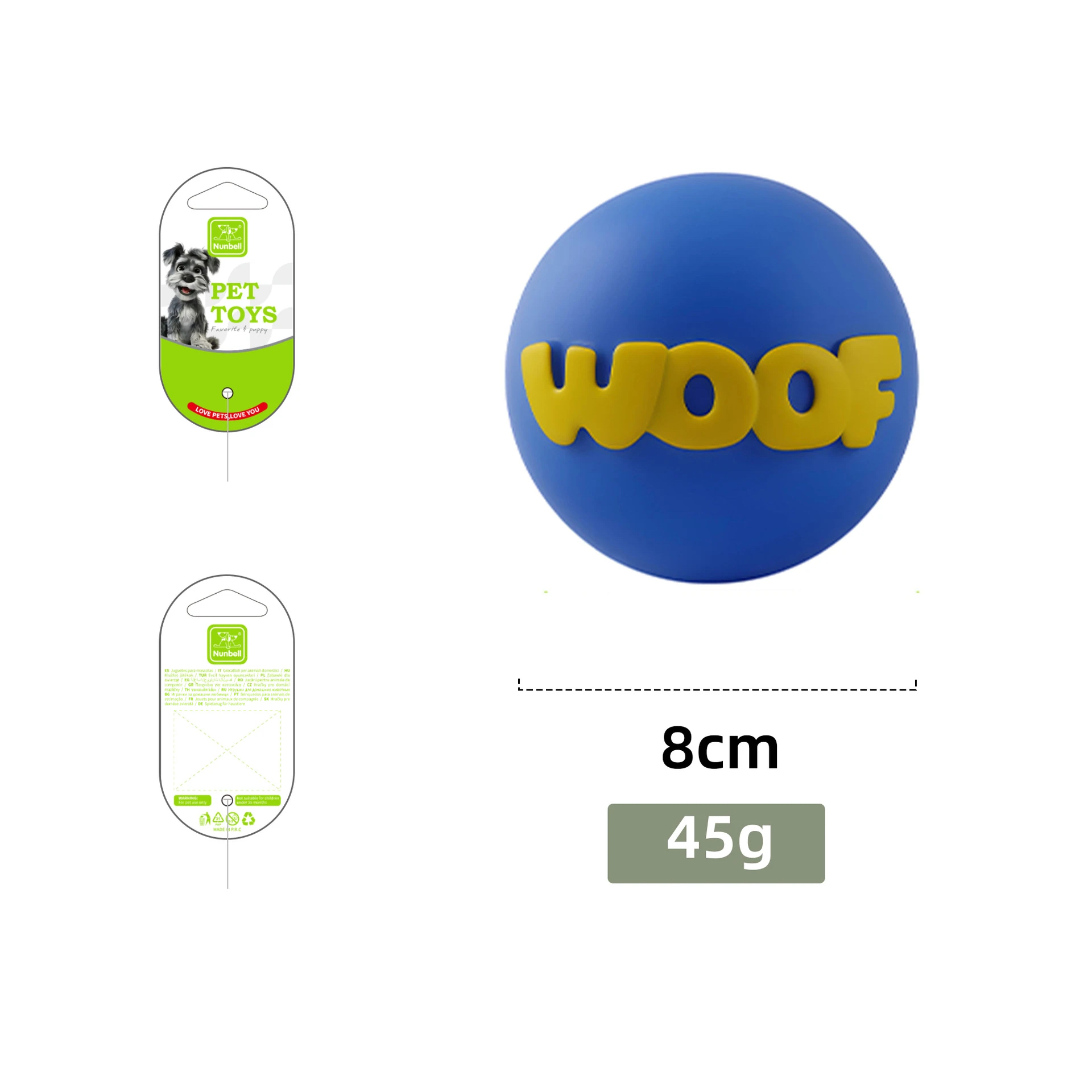 WOOF趣味彈力玩具｜球球・橄欖球・骨頭造型｜啃咬互動玩具