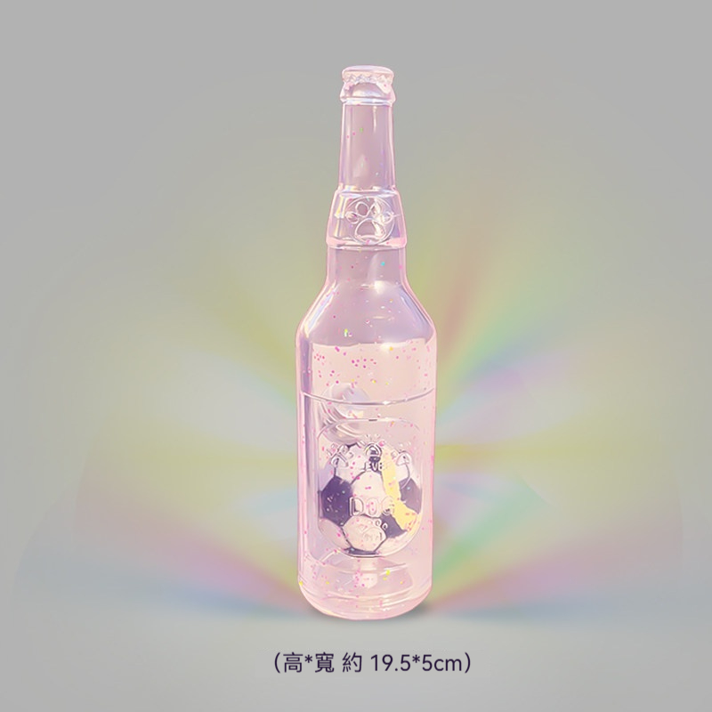 閃粉發聲網球瓶子｜寵物互動發光玩具・狗狗耐咬解悶玩具