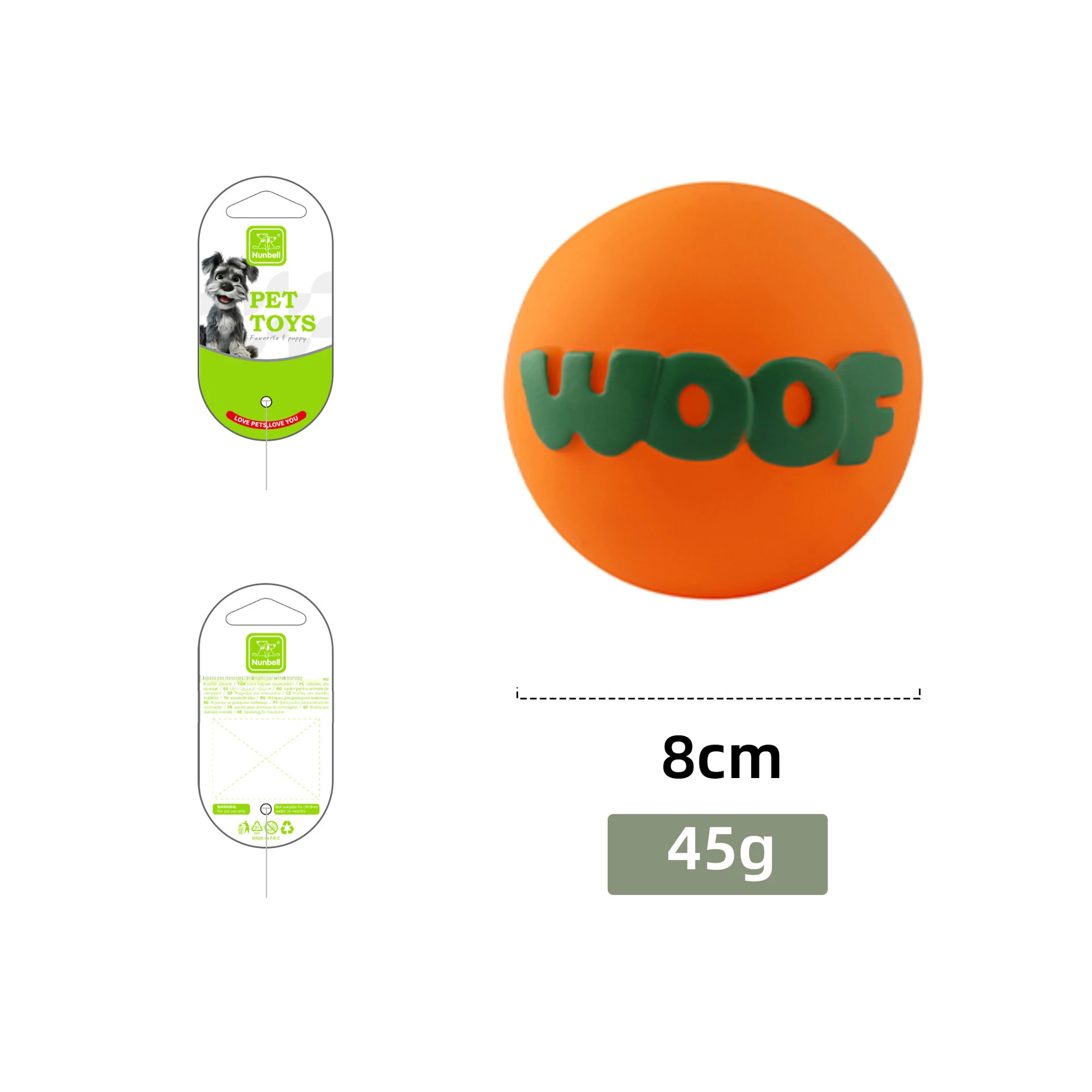 WOOF趣味彈力玩具｜球球・橄欖球・骨頭造型｜啃咬互動玩具