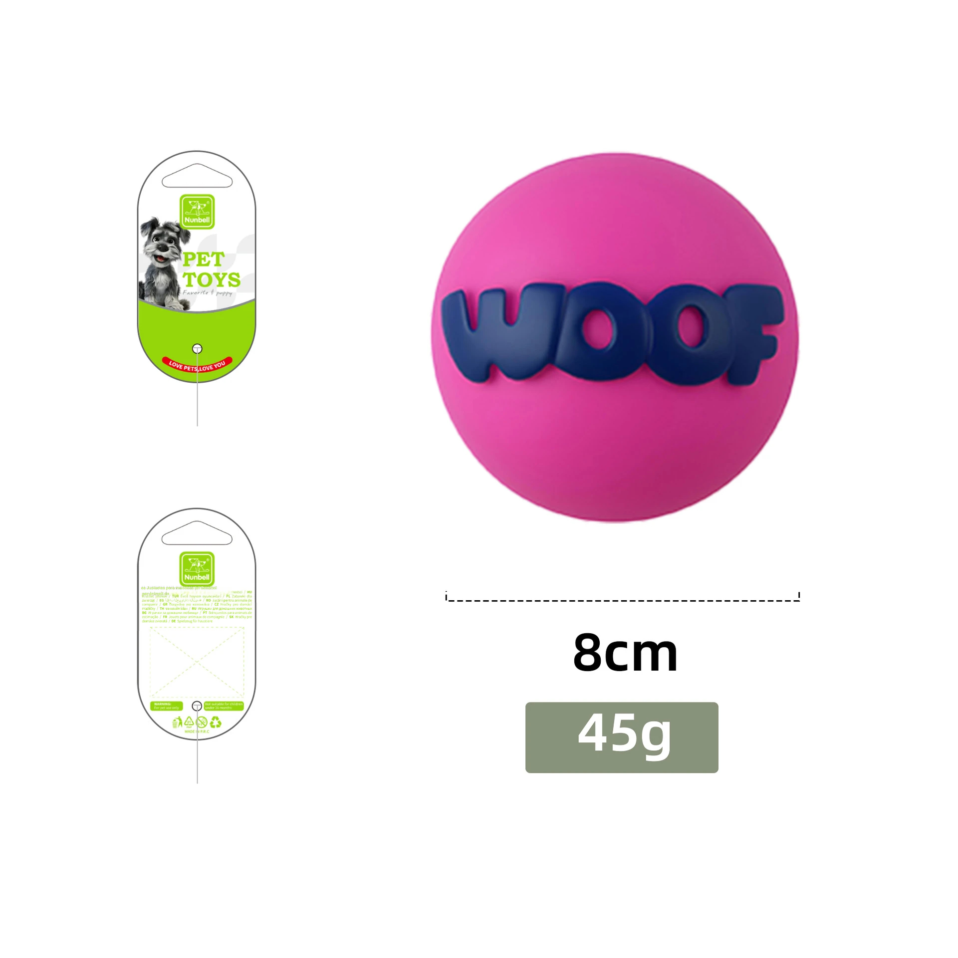 WOOF趣味彈力玩具｜球球・橄欖球・骨頭造型｜啃咬互動玩具