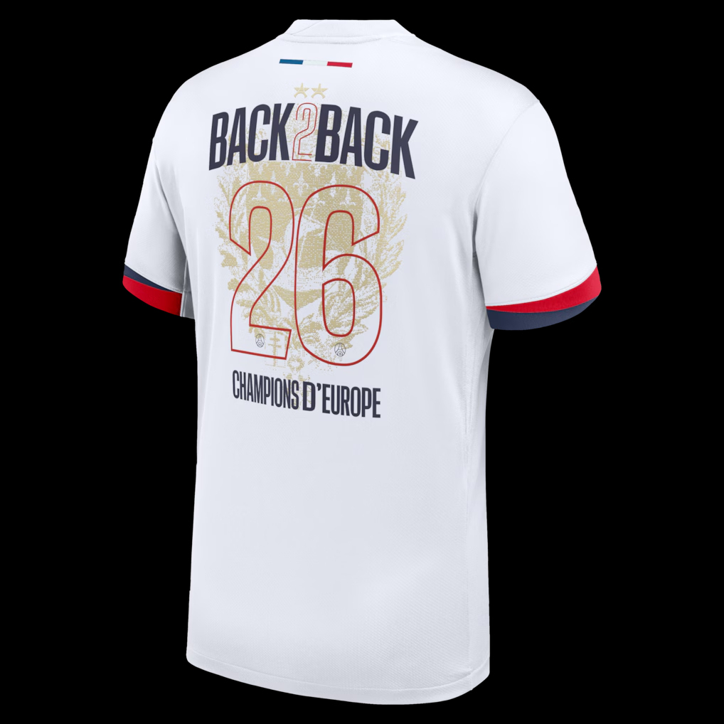 PSGスタジアムアウェイシャツ ナイキ 25/26 - ヨーロッパチャンピオンズ フロック - 26