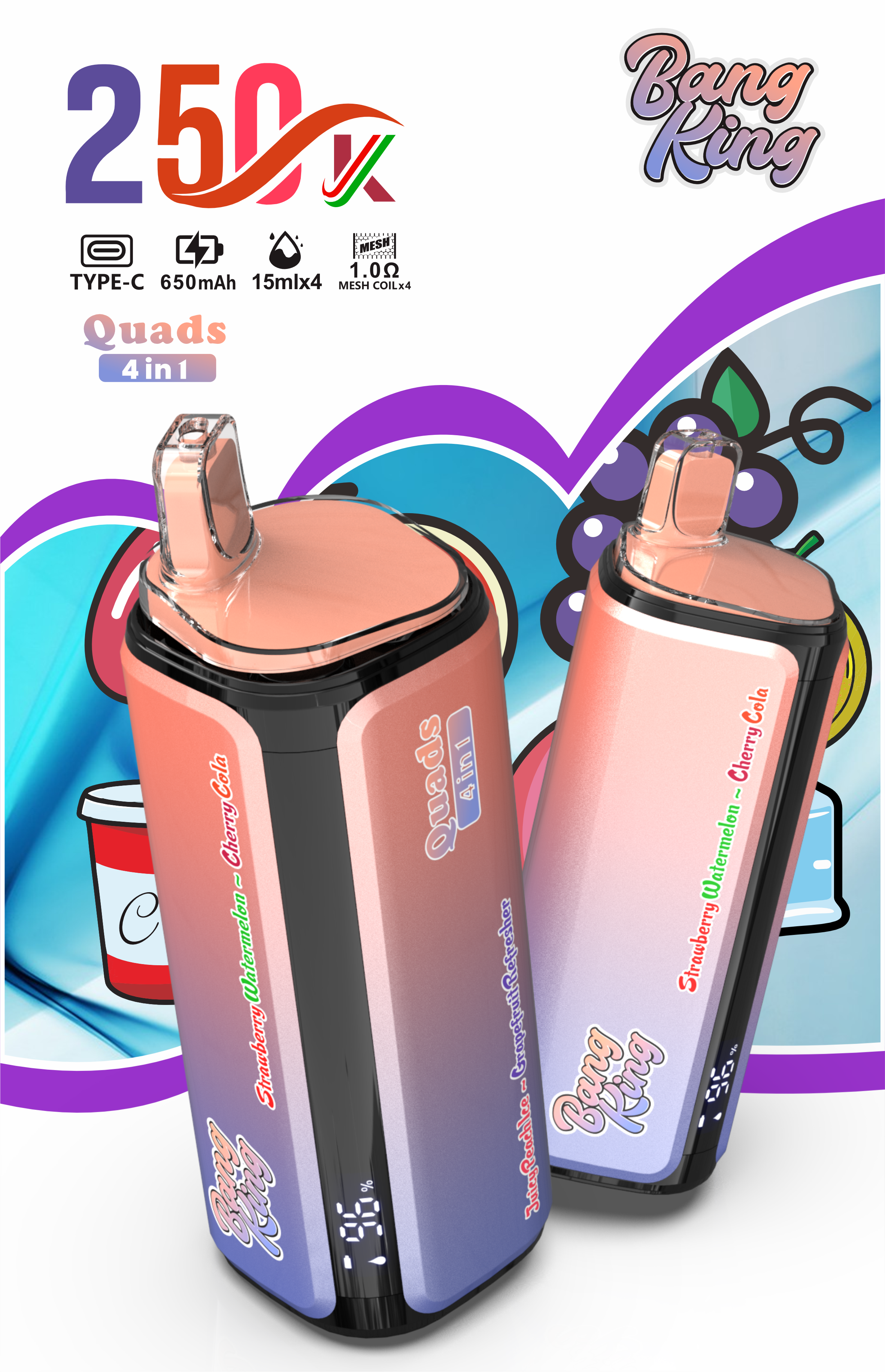 BANGKING250K Puffs 4in1 Vape