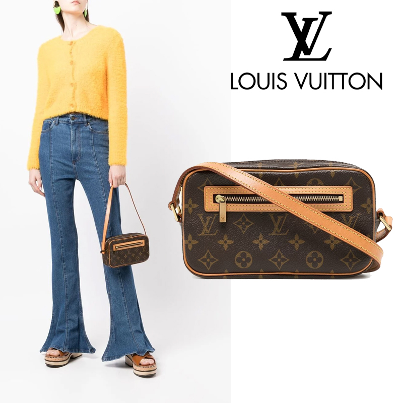 Louis Vuitton Pochette Cite クラシックlogo ショルダーバッグ(2002年定番タイプ)