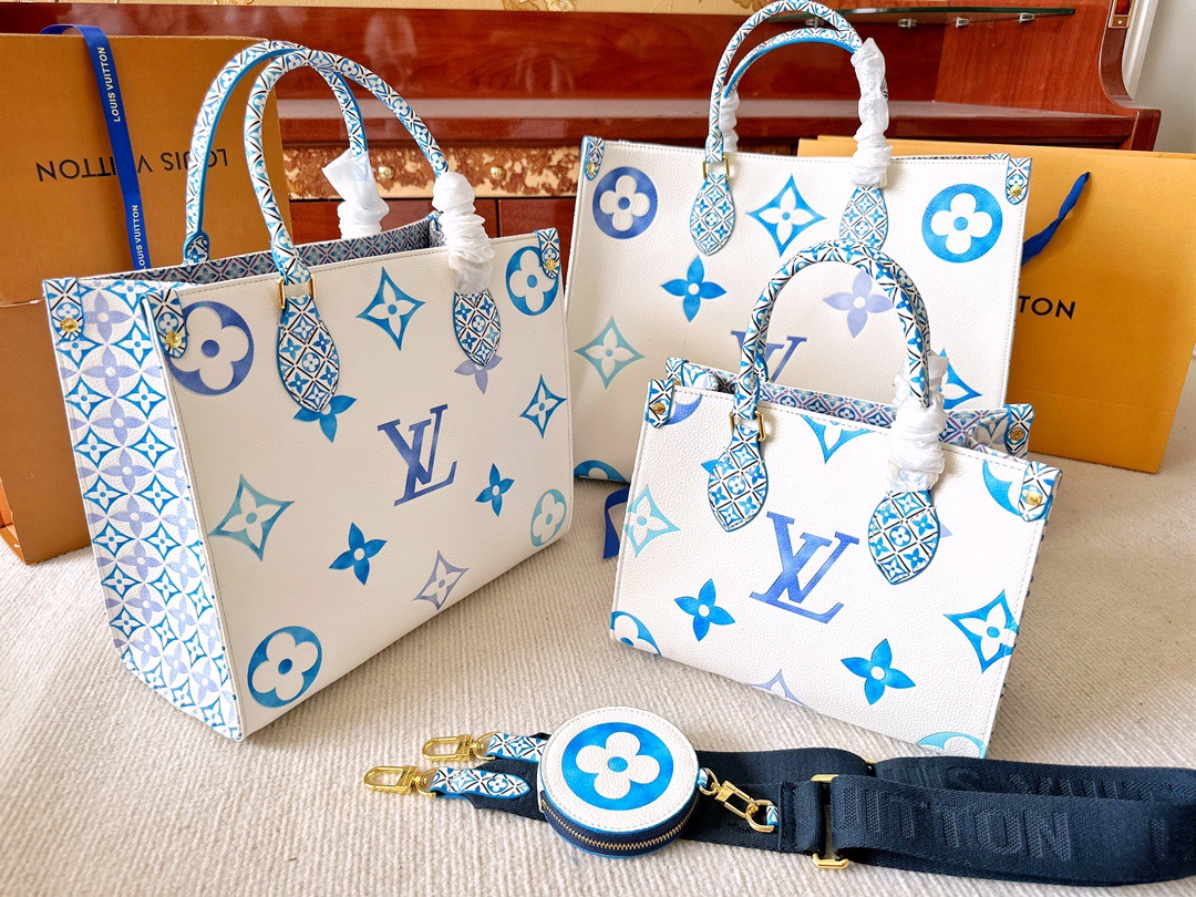 【LOUIS VUITTON】 onthego ハンドバッグ 複数のサイズ マルチカラー