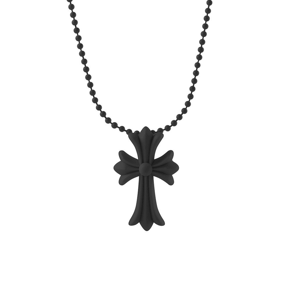 Chrome Hearts シリコン CHクロス ネックレス ボールチェーン