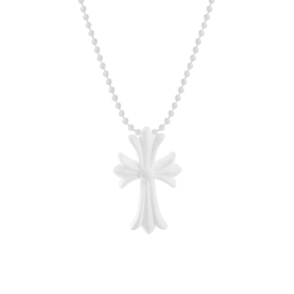 Chrome Hearts シリコン CHクロス ネックレス ボールチェーン