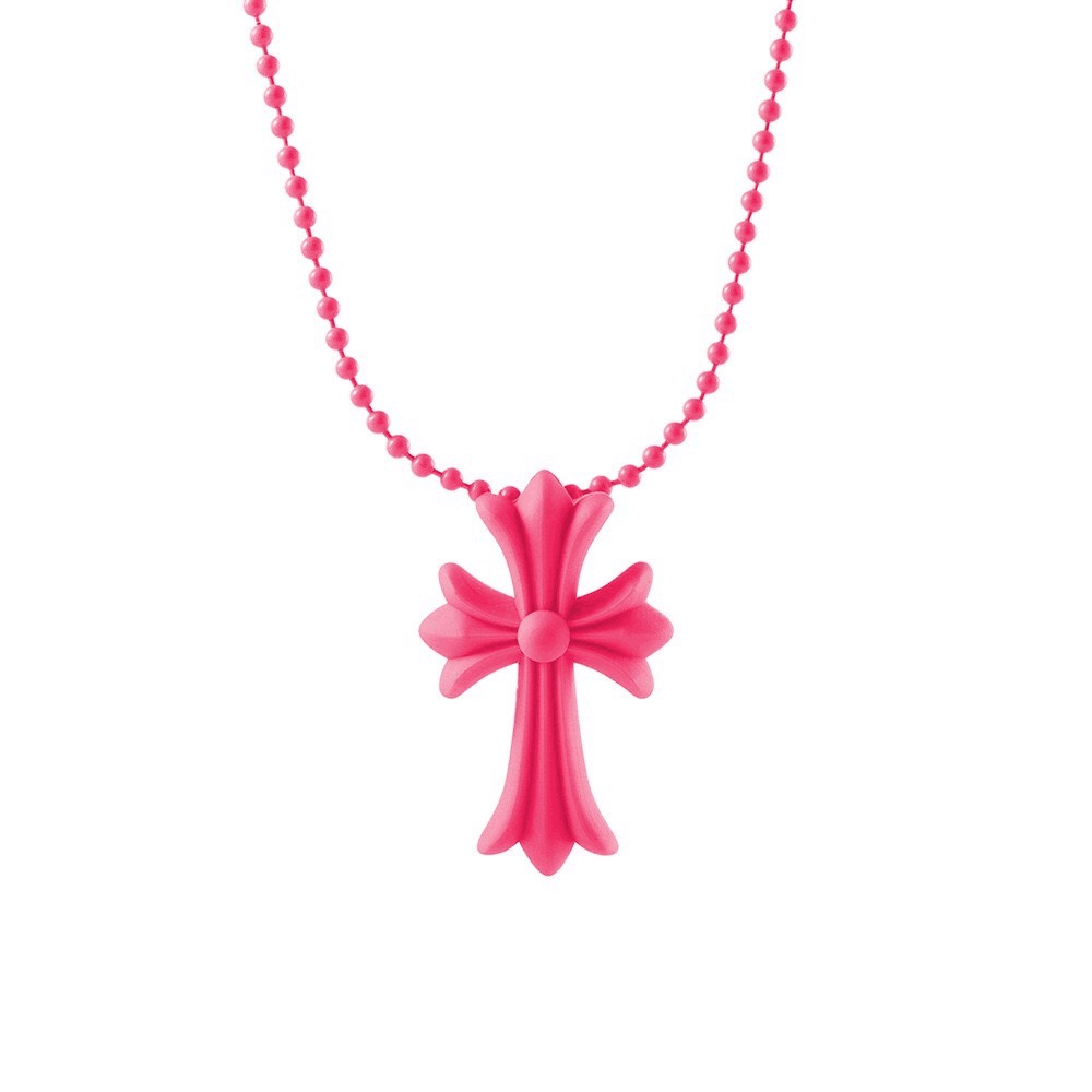 Chrome Hearts シリコン CHクロス ネックレス ボールチェーン