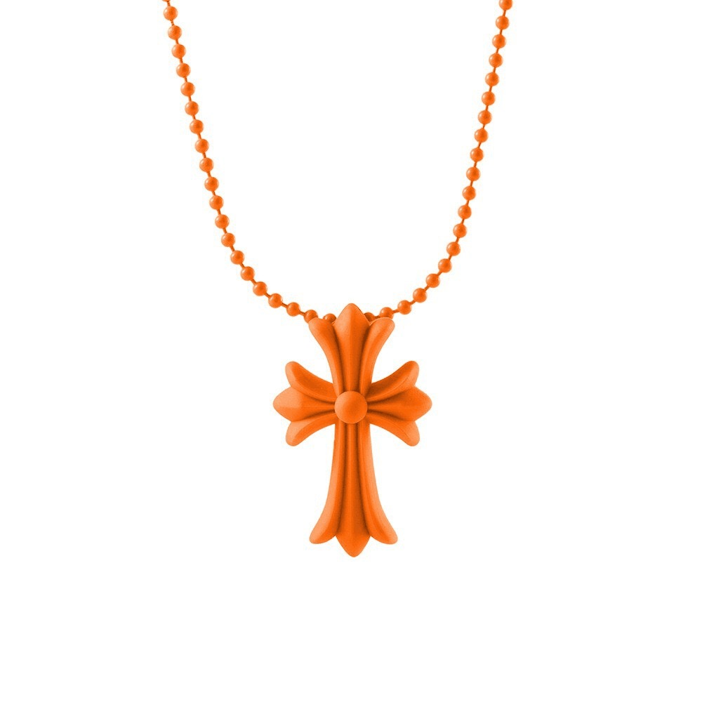 Chrome Hearts シリコン CHクロス ネックレス ボールチェーン