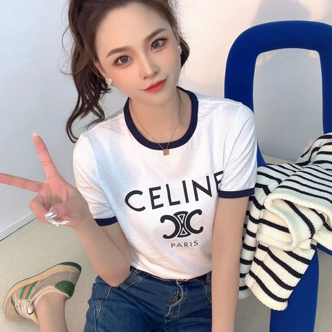 【大人気♡】★CELINE★ CELINE PARIS Tシャツ