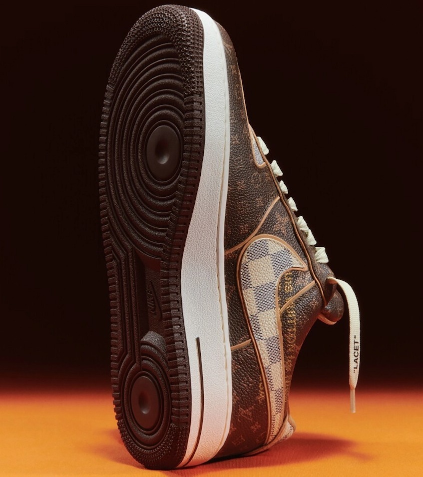 LOUIS VUITTON × NIKE エア フォース 1 LOW｜Monogram Brown Damier Azur BUYMA商品画像 8