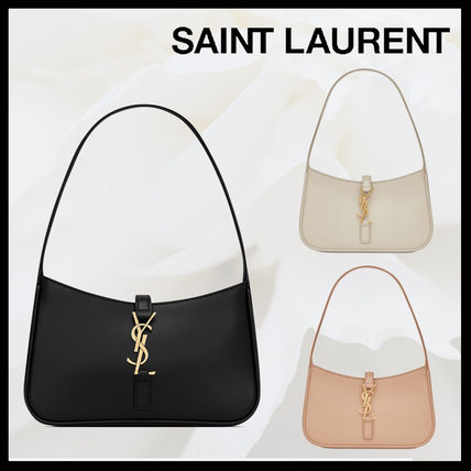 【Saint Laurent】LE5 A7 スムースレザー ミニ ホーボーバッグ