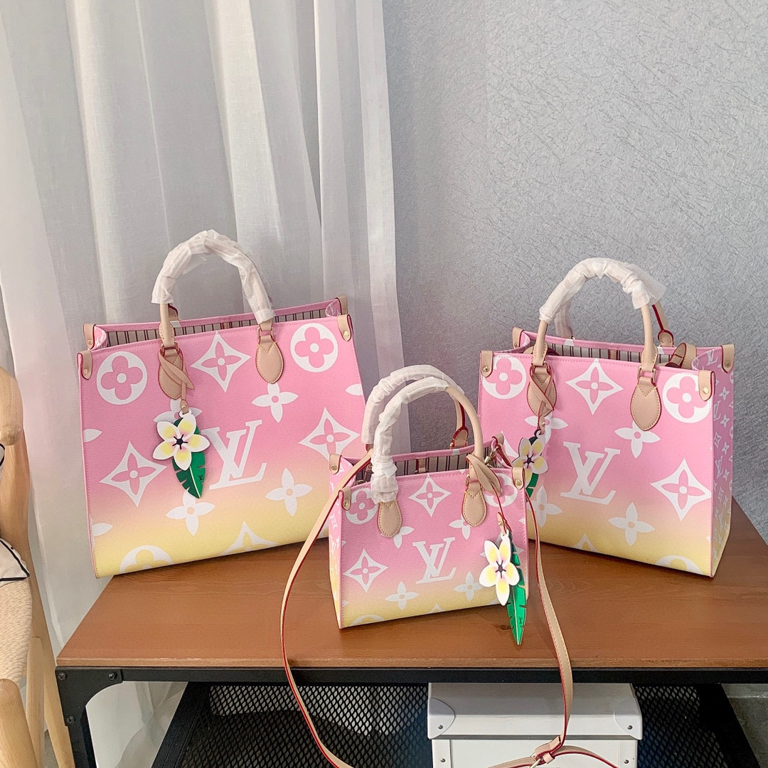 【LOUIS VUITTON】専門店新作夏海洋限定グラデーションシリーズOnthego Toteショッピングバッグ