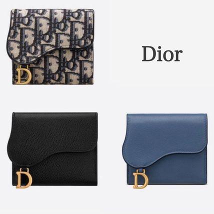DIOR【ディオール】"SADDLE"サドルロータスウォレット☆レザーミニ財布３色