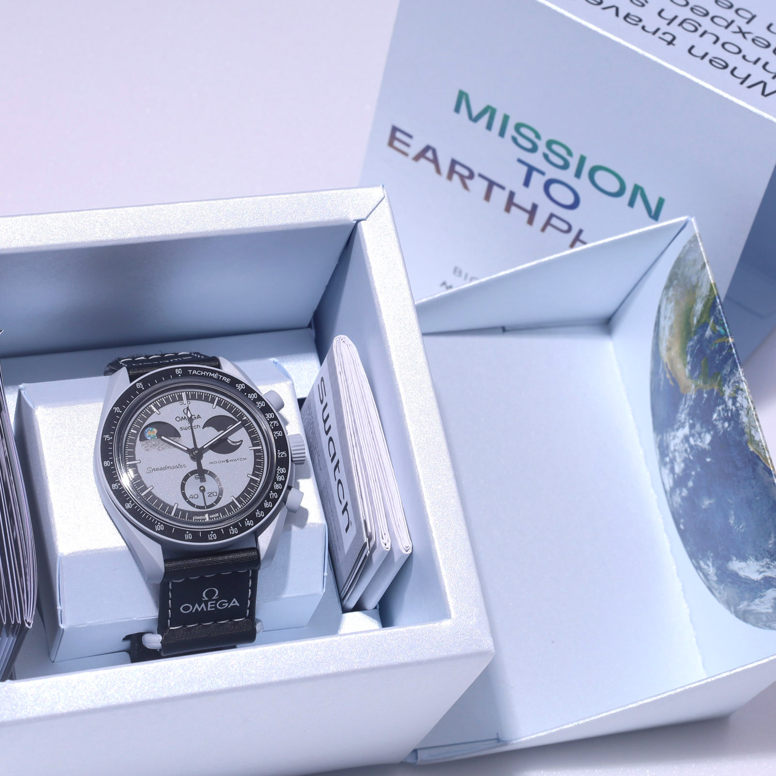 OMEGA × SWATCH BIOCERAMIC MoonSwatch MISSION TO EARTHPHASE SO33M700 商品画像3