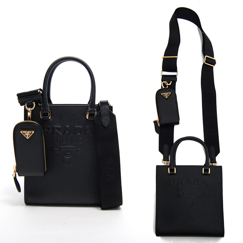 関税負担なし☆PRADA スモール サフィアーノレザー ハンドバッグ