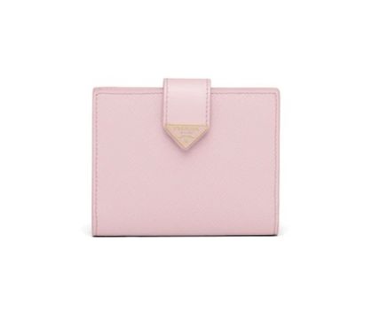 ◆PRADA◆上品 サフィアーノレザーxレザー 折りたたみ財布 6色