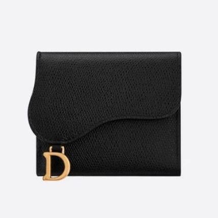 DIOR【ディオール】"SADDLE"サドルロータスウォレット☆レザーミニ財布３色
