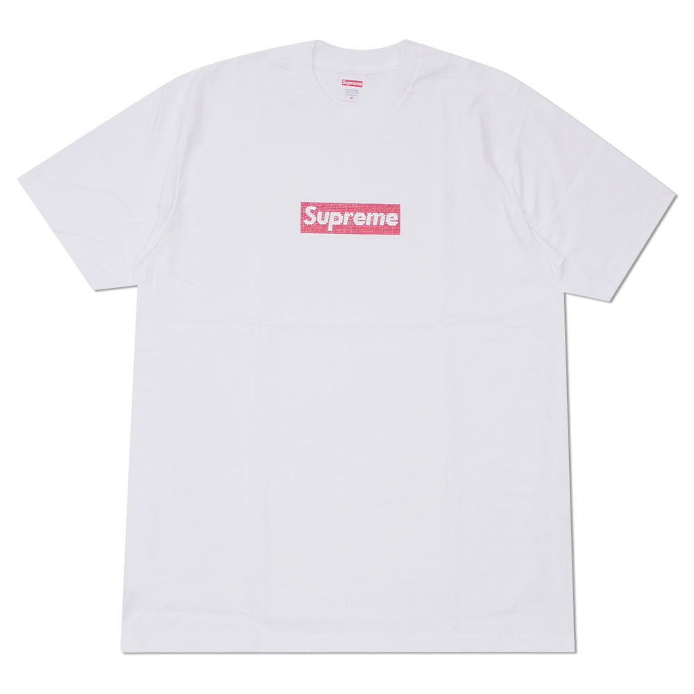 【数量限定特別価格】 新品 シュプリーム SUPREME 25th Anniversary Swarovski Box Logo Tee ボックスロゴ Tシャツ WHITE メンズ 200008181040