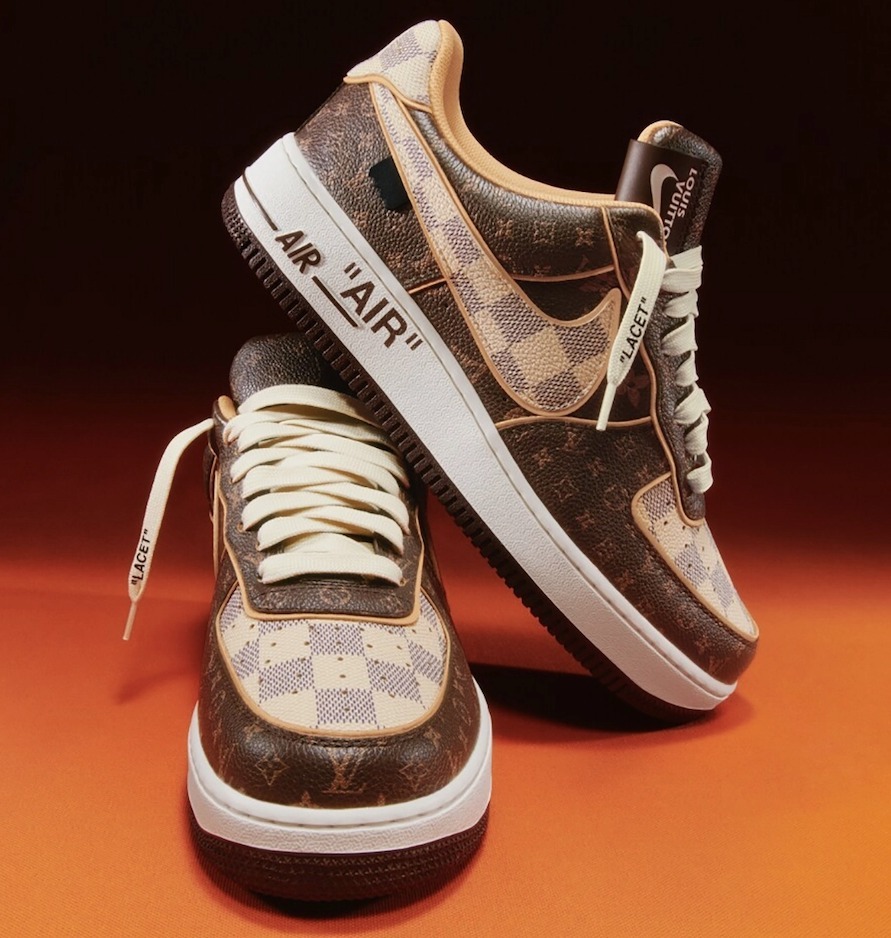 LOUIS VUITTON × NIKE エア フォース 1 LOW｜Monogram Brown Damier Azur BUYMA商品画像 6