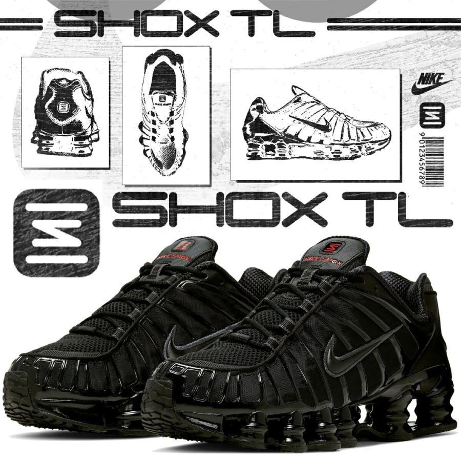 NIKE SHOX TL ブラック メタリックヘマタイト AV3595-002 商品画像1
