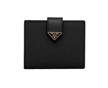 ◆PRADA◆上品 サフィアーノレザーxレザー 折りたたみ財布 6色