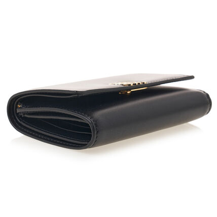 LOEWE パファー アナグラム スモール バーティカル ウォレット ブラック 側面