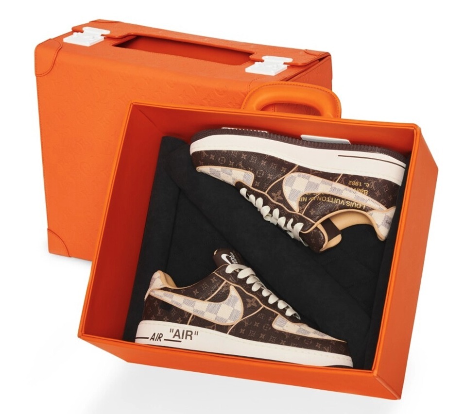 LOUIS VUITTON × NIKE エア フォース 1 LOW｜Monogram Brown Damier Azur BUYMA商品画像 10