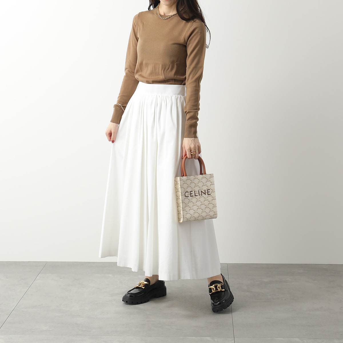 CELINE セリーヌ ショルダーバッグ Mini Cabas Vertical ミニ バーティカルカバ 194372BZK 194372FLT レディース トリオンフ ポシェット ハンドバッグ 鞄 カラー3色