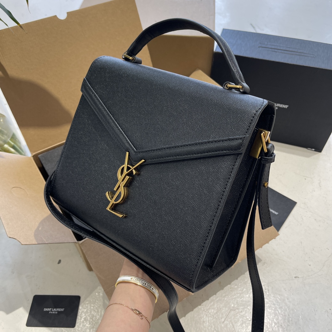 SAINT LAURENT 関税補償☆ カサンドラ2WAY ホワイト/ブラック
