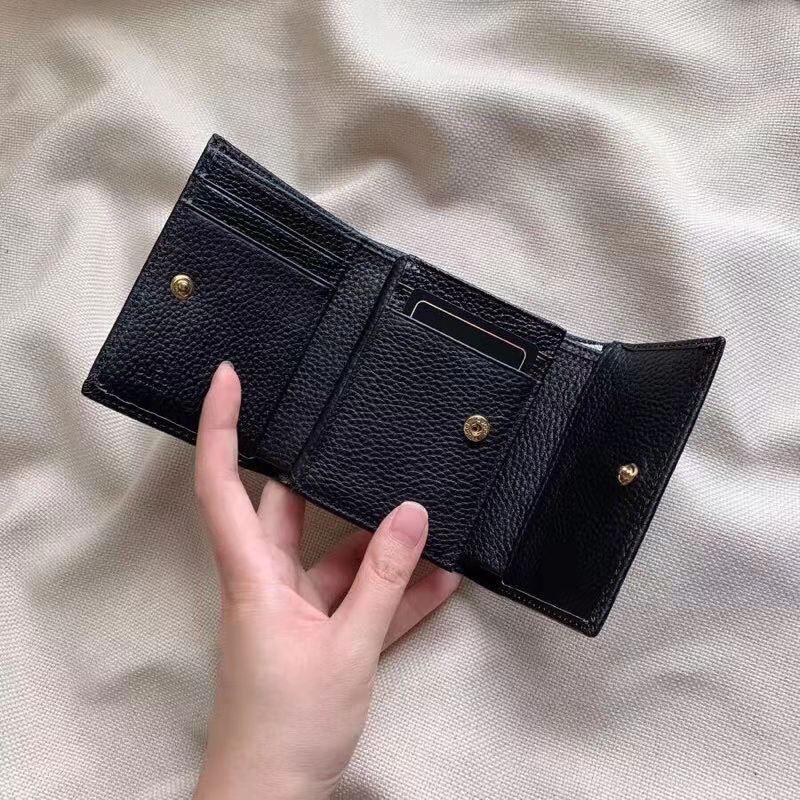 GUCCI【特別なオファー】GG(グッチ)〔プチ マーモント〕レザー 三つ折りウォレット
