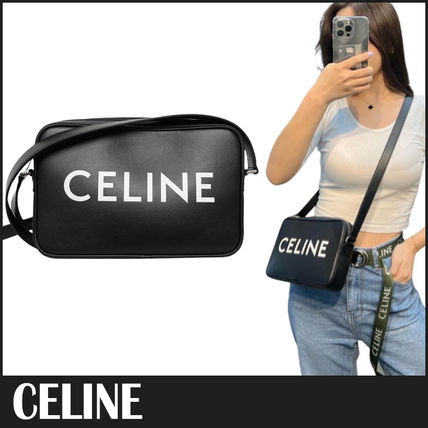 CELINE ミディアム メッセンジャーバッグ / CELINEプリント入り