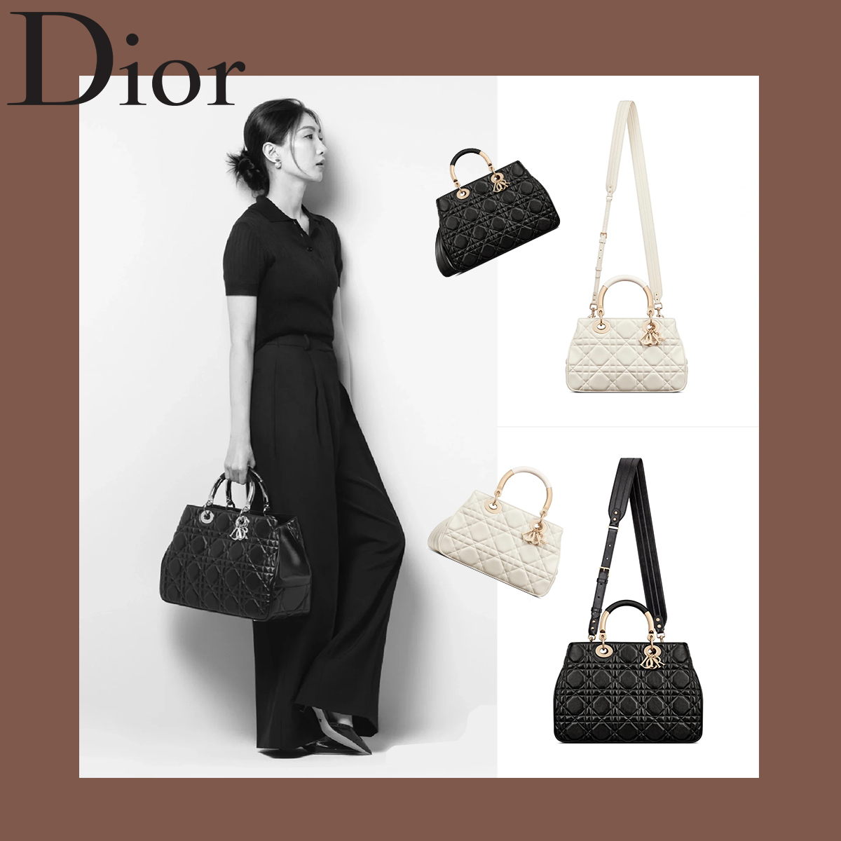 📣2023年春夏の新作「DIOR-Lady 95.22」がリリース。😍高揚感をくれるバッグ、使い勝手も抜群！心ときめく新鮮さと、時代を超えて愛される普遍性。