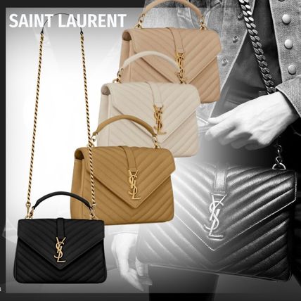 【入手困難】SAINT LAURENT レザー COLLEGE ミディアムバッグ